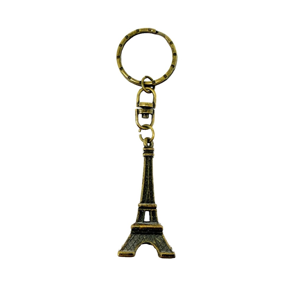 Eiffel‎ Tower Paris Metal Keychain Souvenir Mini Landmark 2"